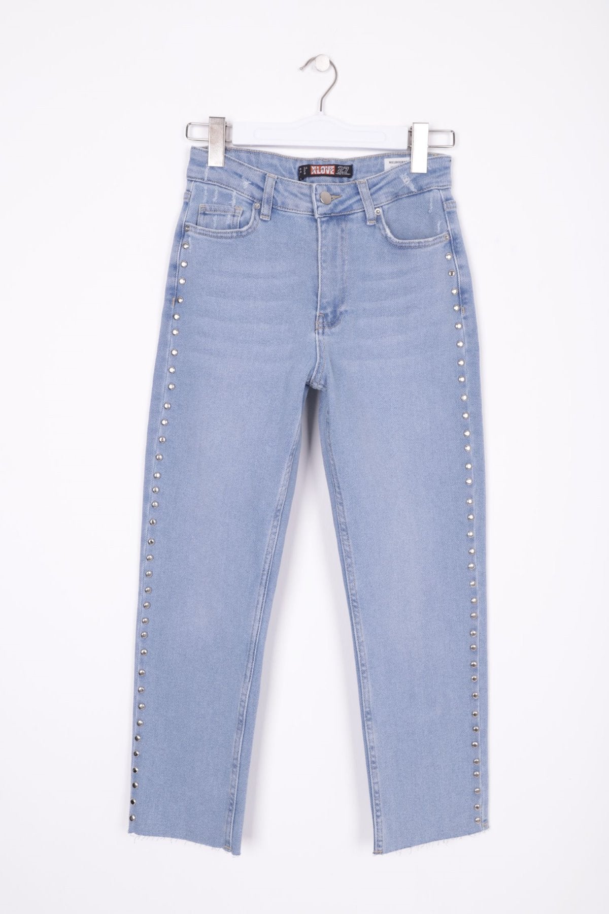 Yanı Drop Detaylı Mom Fit Kot Pantolon 1895