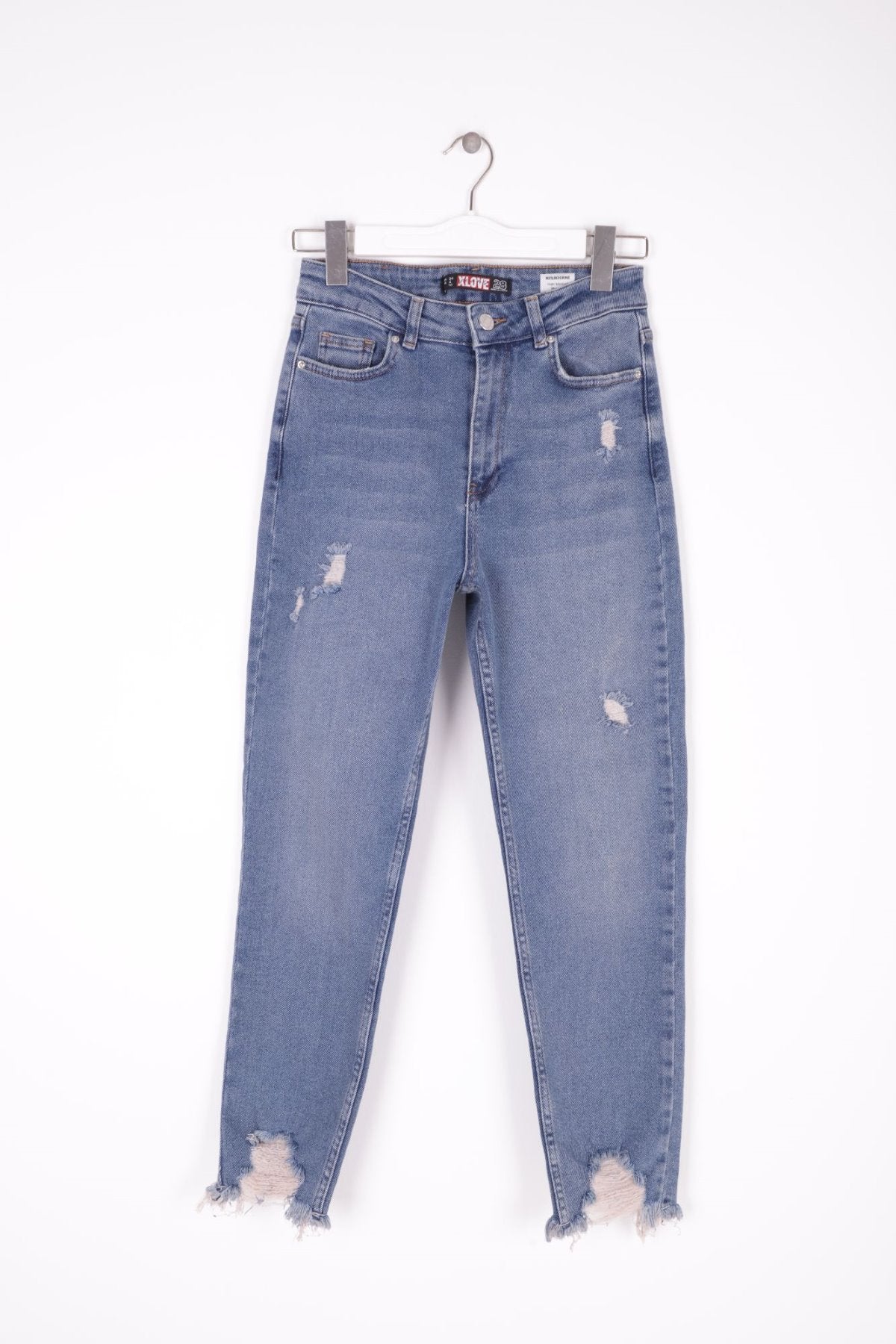 Paçası Mom Fit Kot Pantolon 884