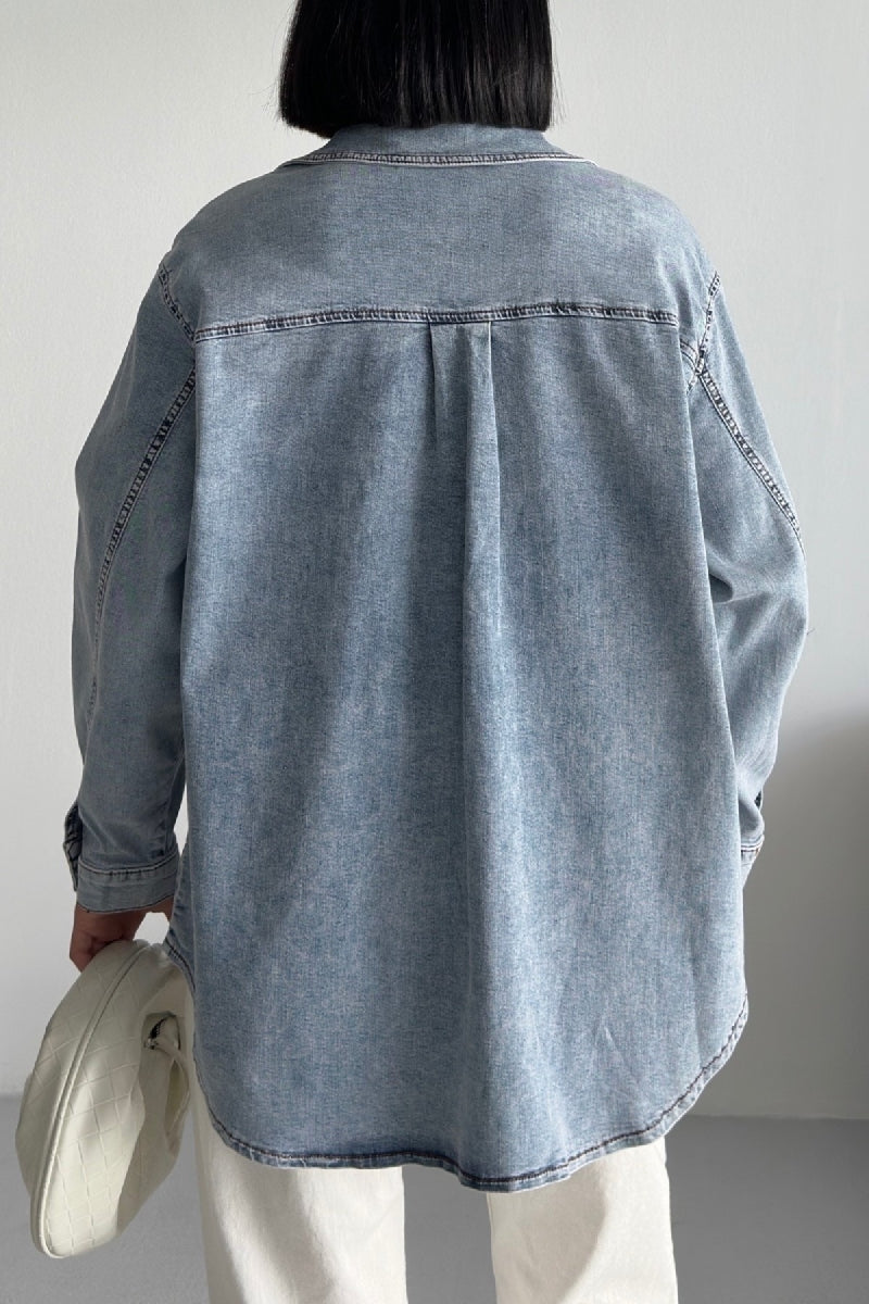 Oversize Kot Gömlek 6090