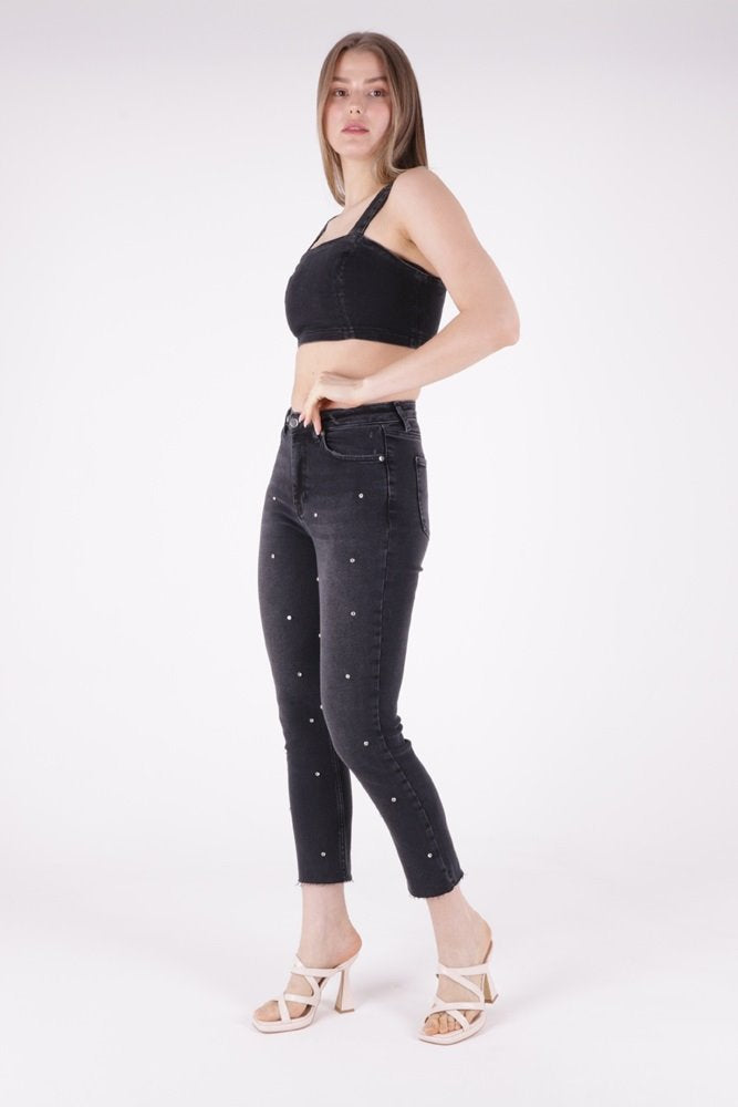 Droplu Mom Fit Pantolon 1724