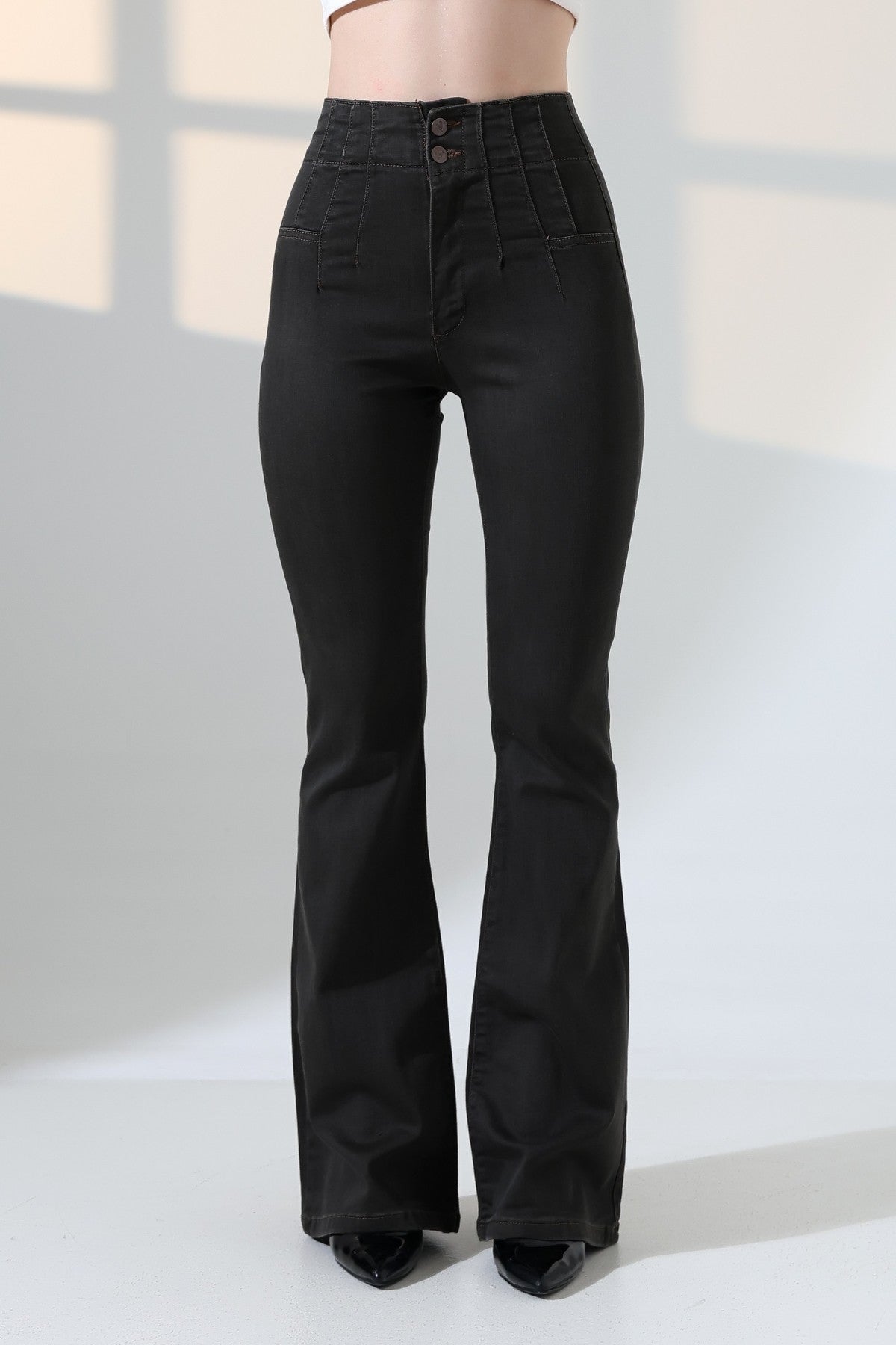 Pensli İspanyol Kot Pantolon 7021