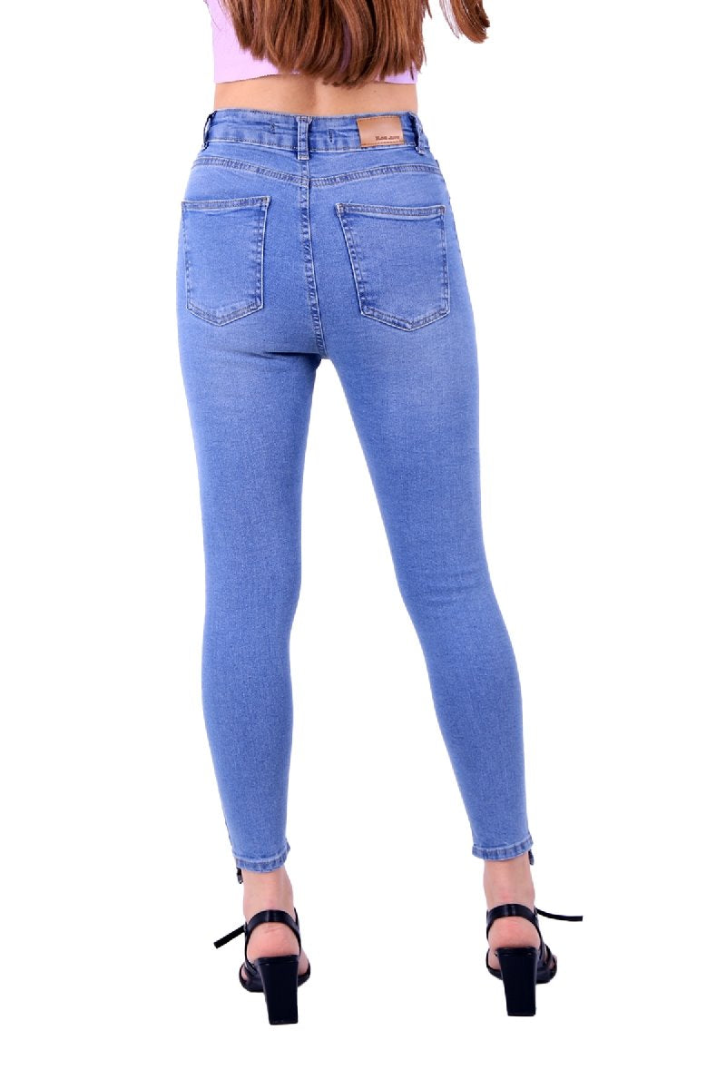 Asimetrik Paçalı Kot Pantolon 935