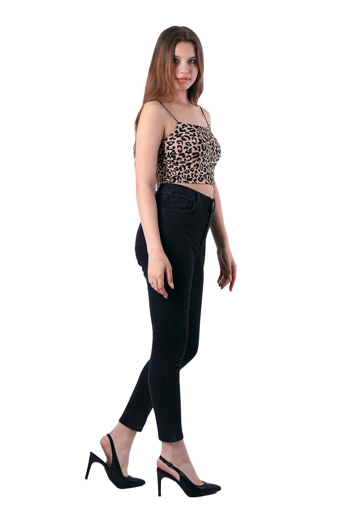Önü 5 Düğmeli Skinny Kot Pantolon 755