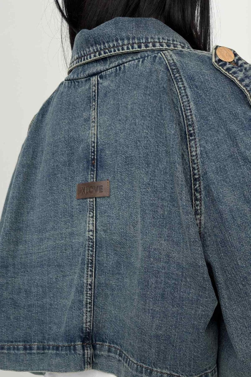 Kısa Oversize Trençkot 6078