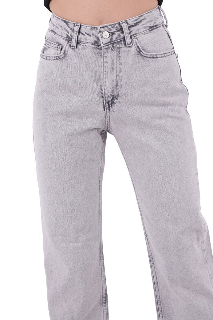Paçası Yırtmaçlı Boru Paça Relax Kot Pantolon 931