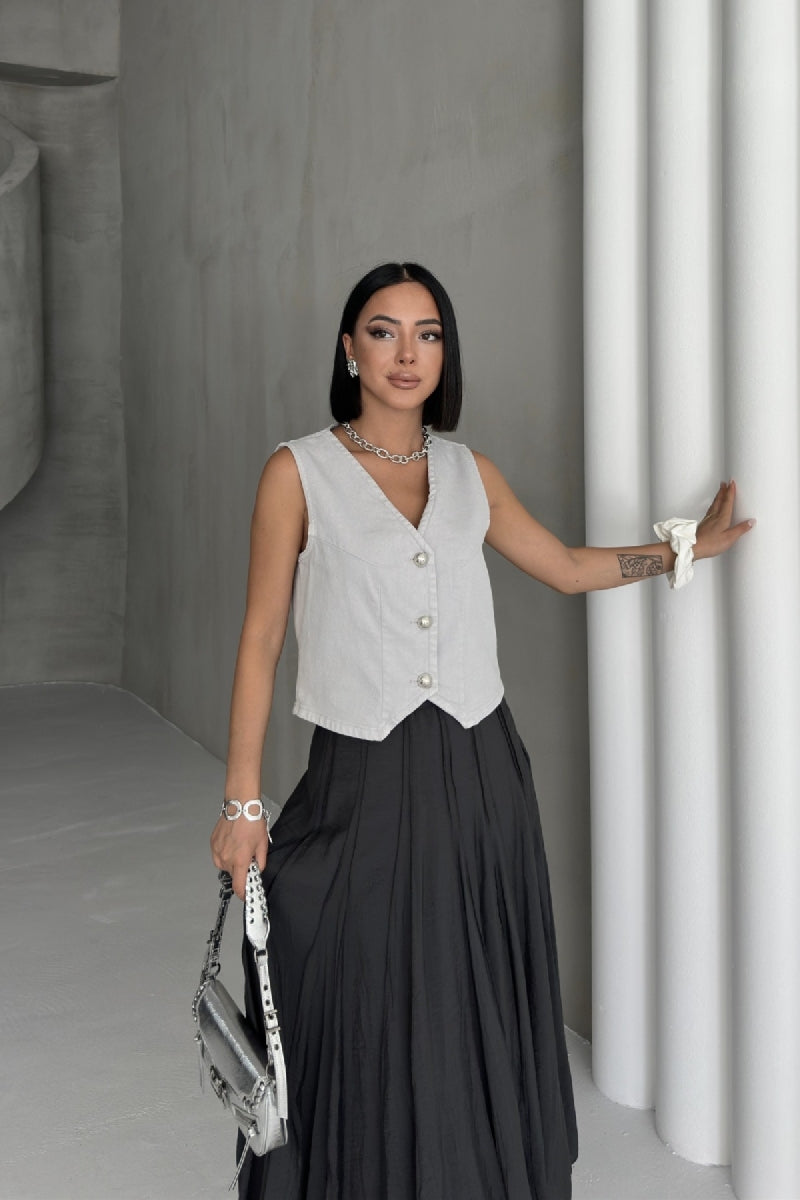 Düğmeli Yelek 6156