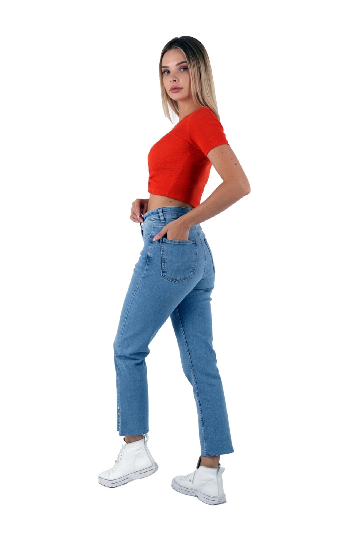 Paçasılı Mom Kot Pantolon 1794