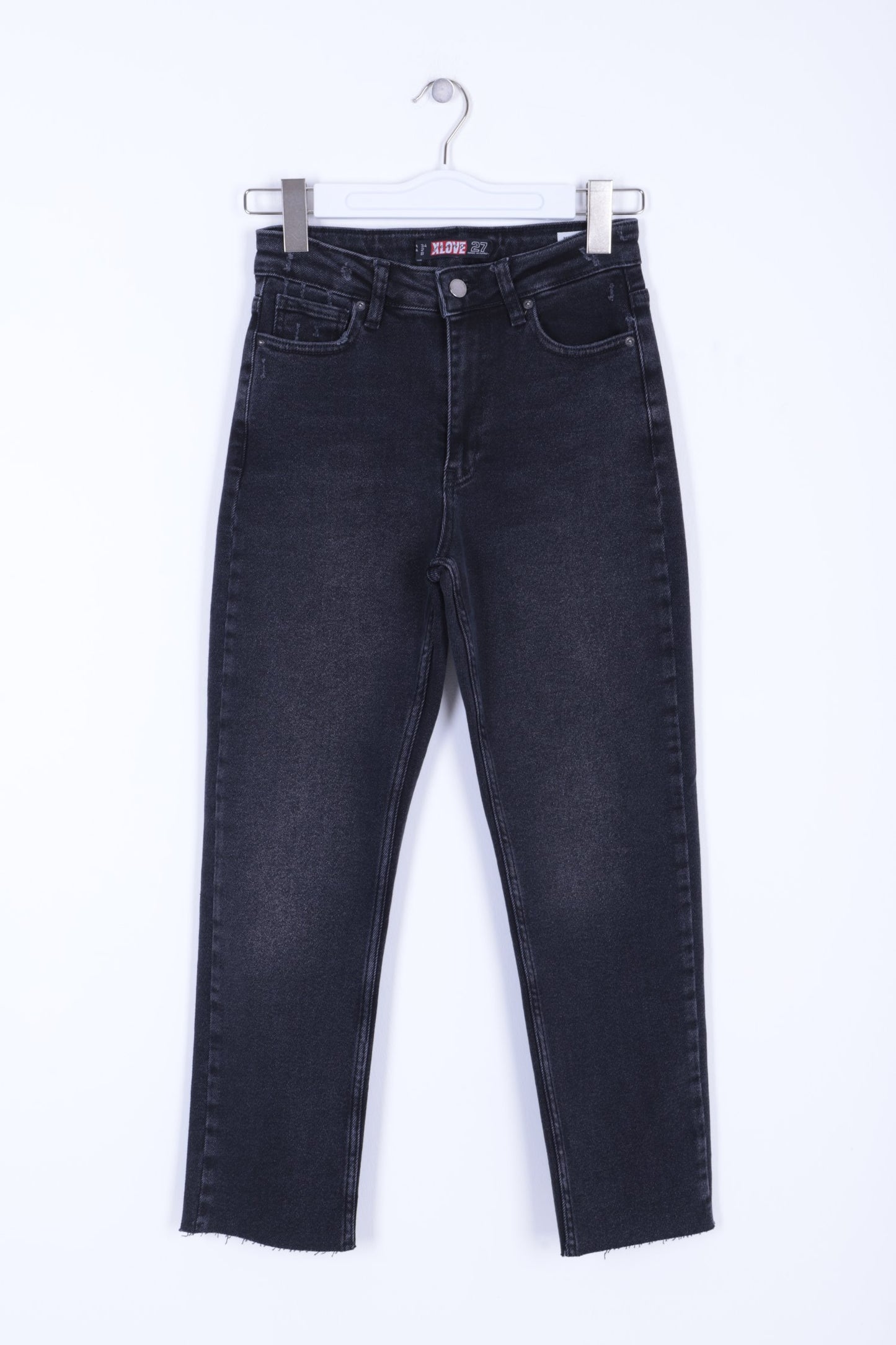 Dikişsiz Paça Mom Fit Kot Pantolon 764