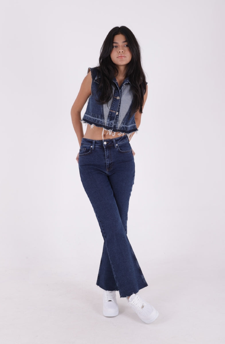 İspanyol Mom Fit Kot Pantolon 1706