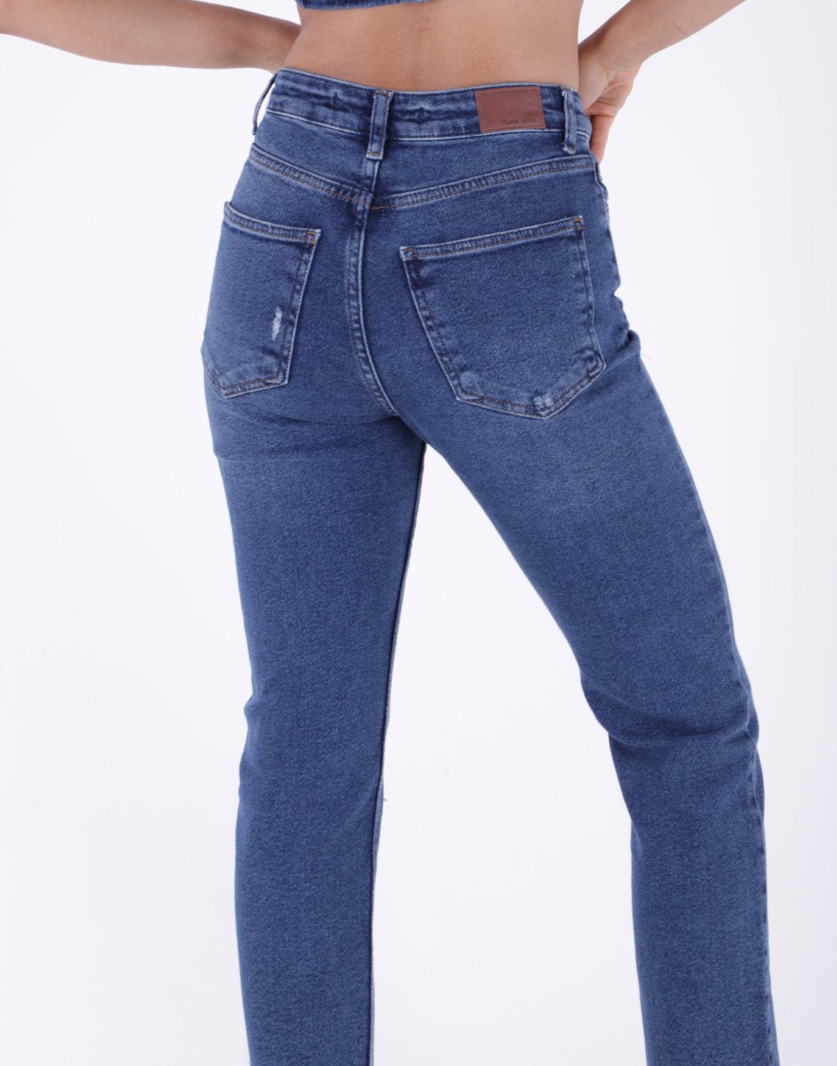 5 Düğmeli Mom Fit Kot Pantolon 745