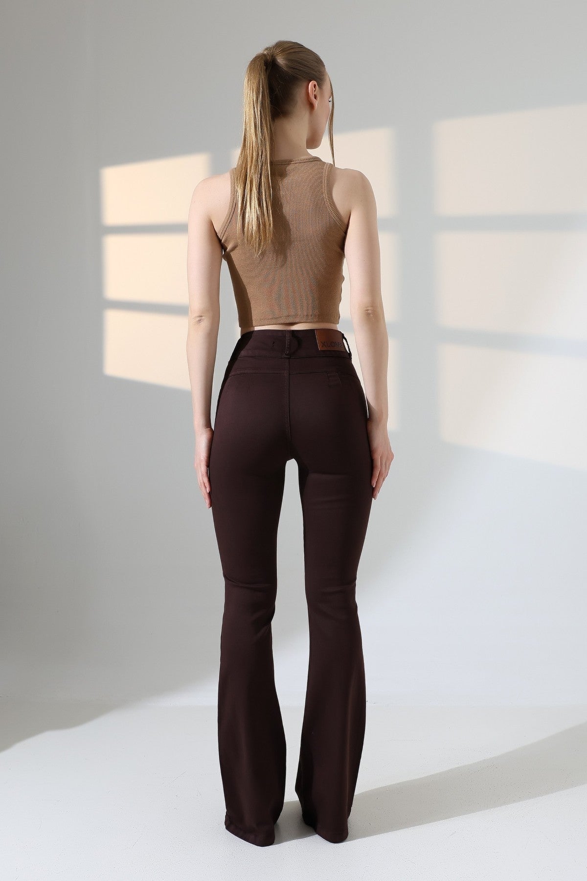 Pensli Geniş Kemerli Kot Pantolon