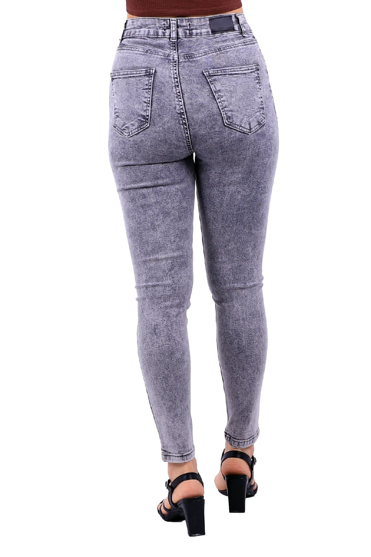 Önü 5 Düğmeli Skinny Kot Pantolon 755