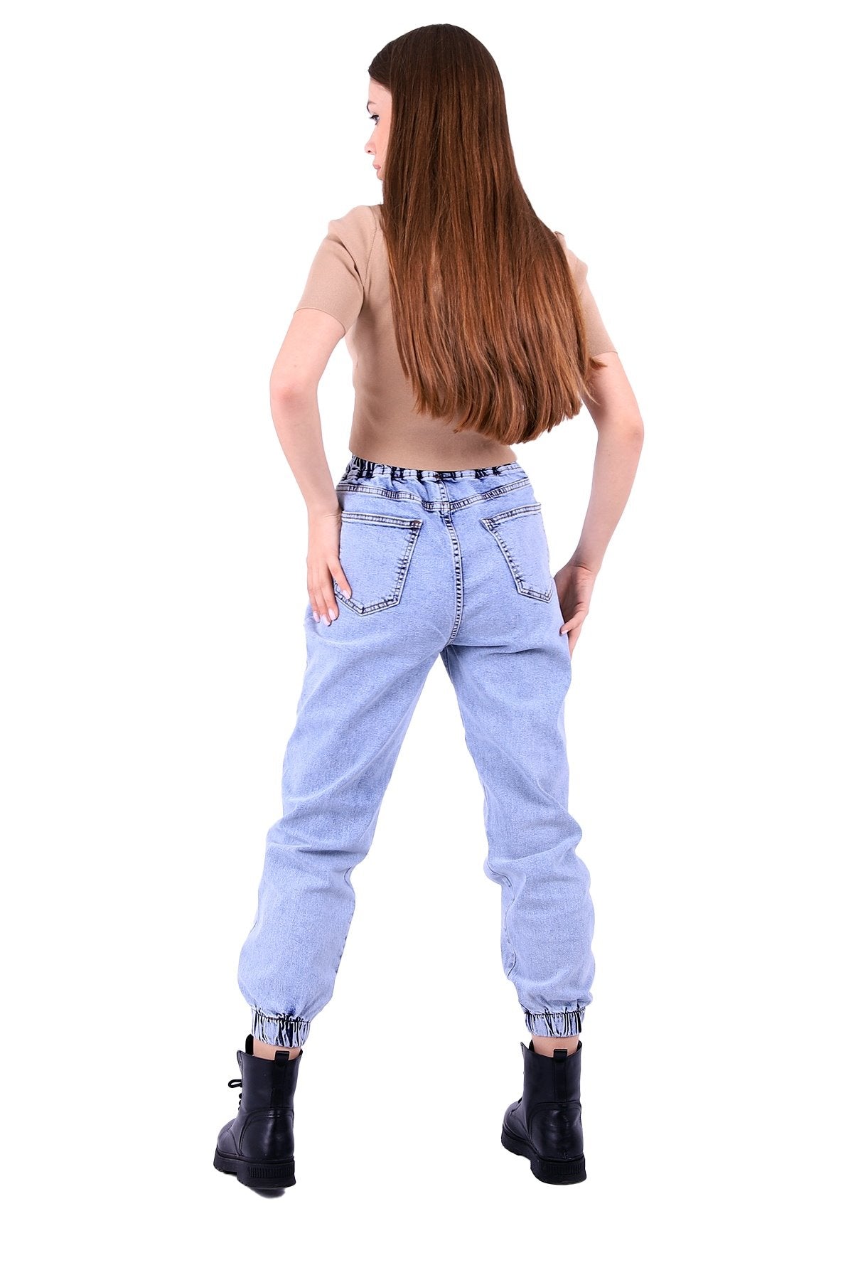 Beli Lastikli Mom Pantolon 808