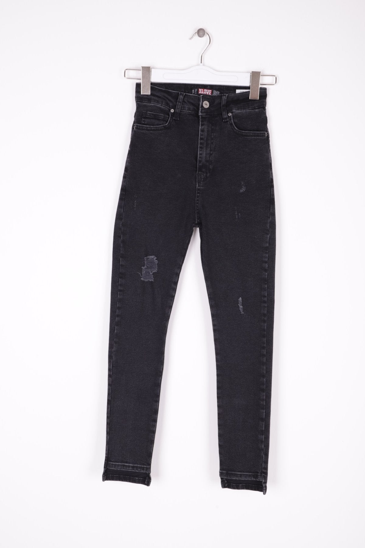 Asimetrik Paça Kot Pantolon 713