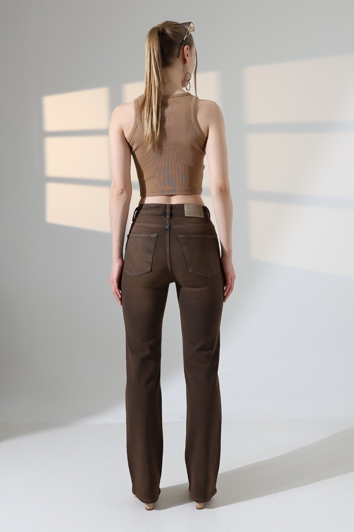 Serpme Taşlı Relax Kot Pantolon