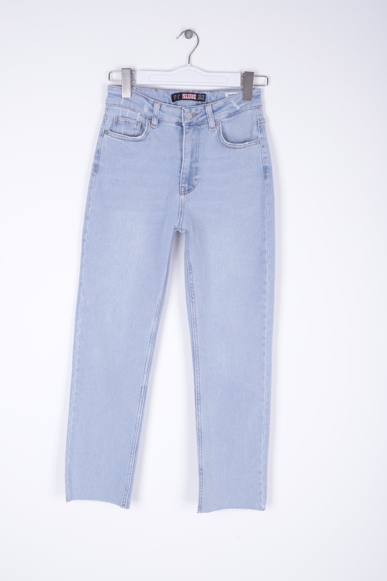 Dikişsiz Paça Mom Fit Kot Pantolon 764