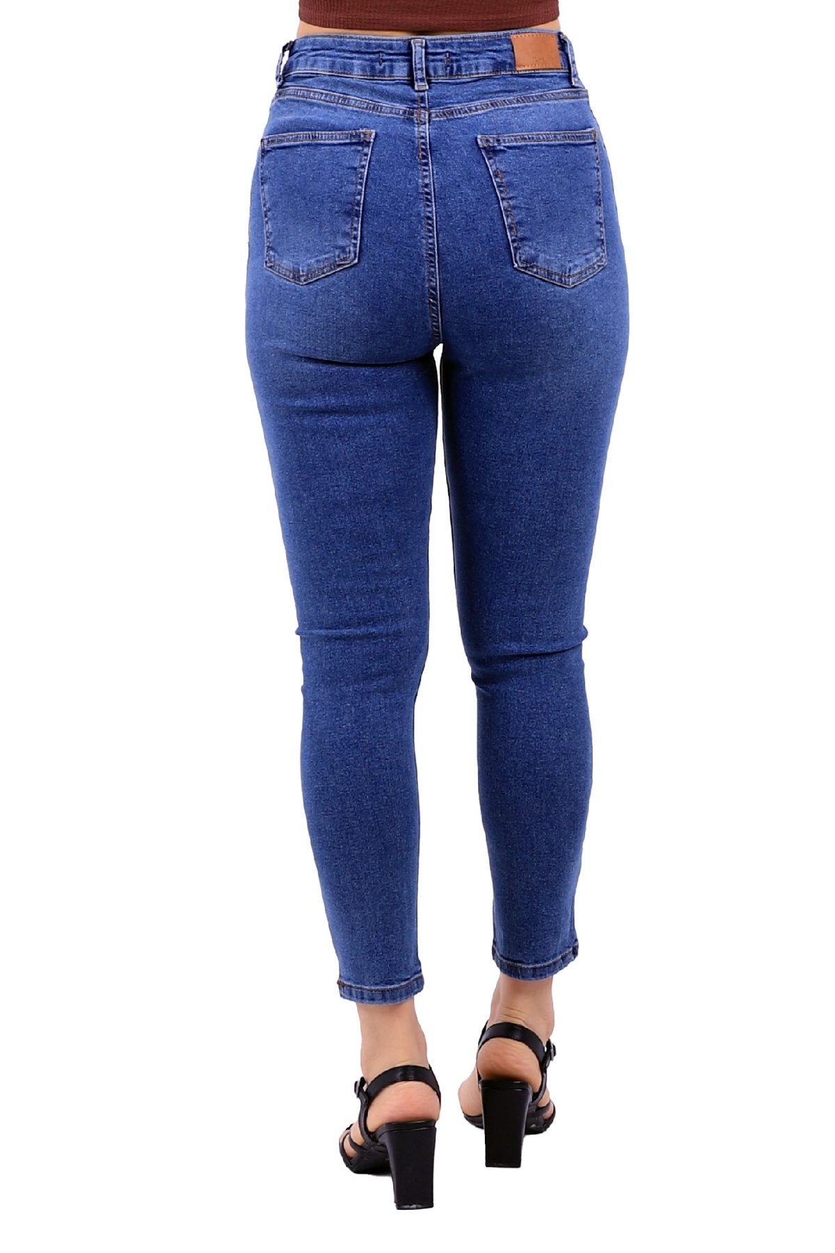 Önü 5 Düğmeli Skinny Kot Pantolon 755