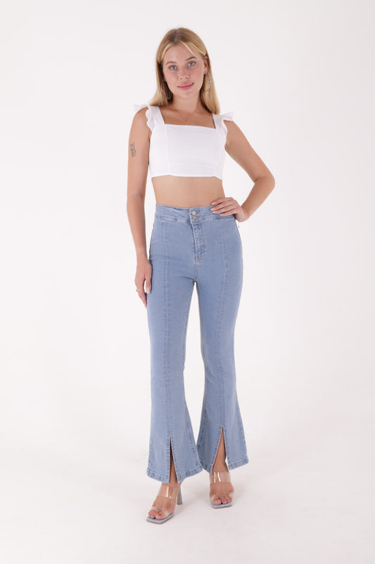 Spanish Trousers with Knee Slit Detail