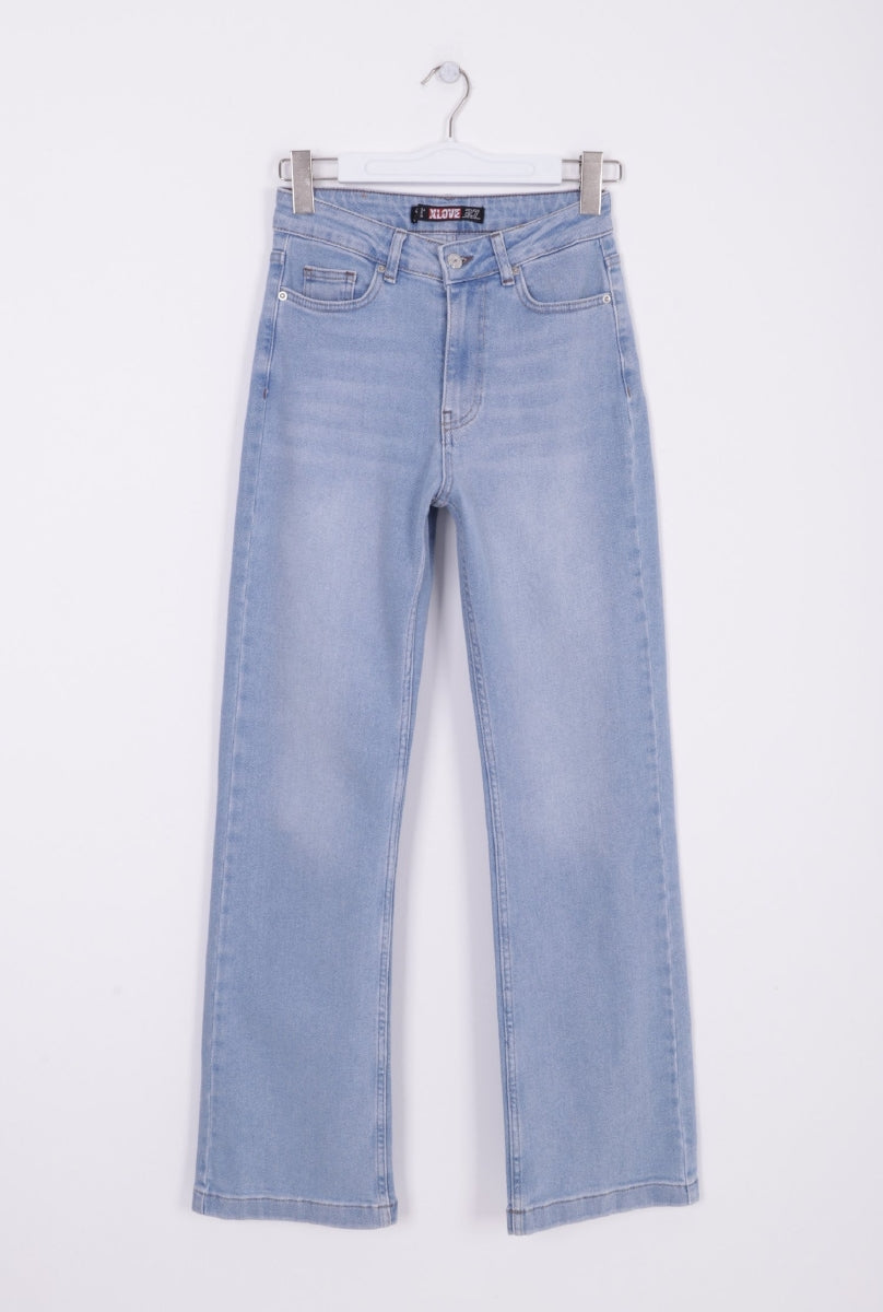 Dikişli Paça Bol Paça Relax Kot Pantolon