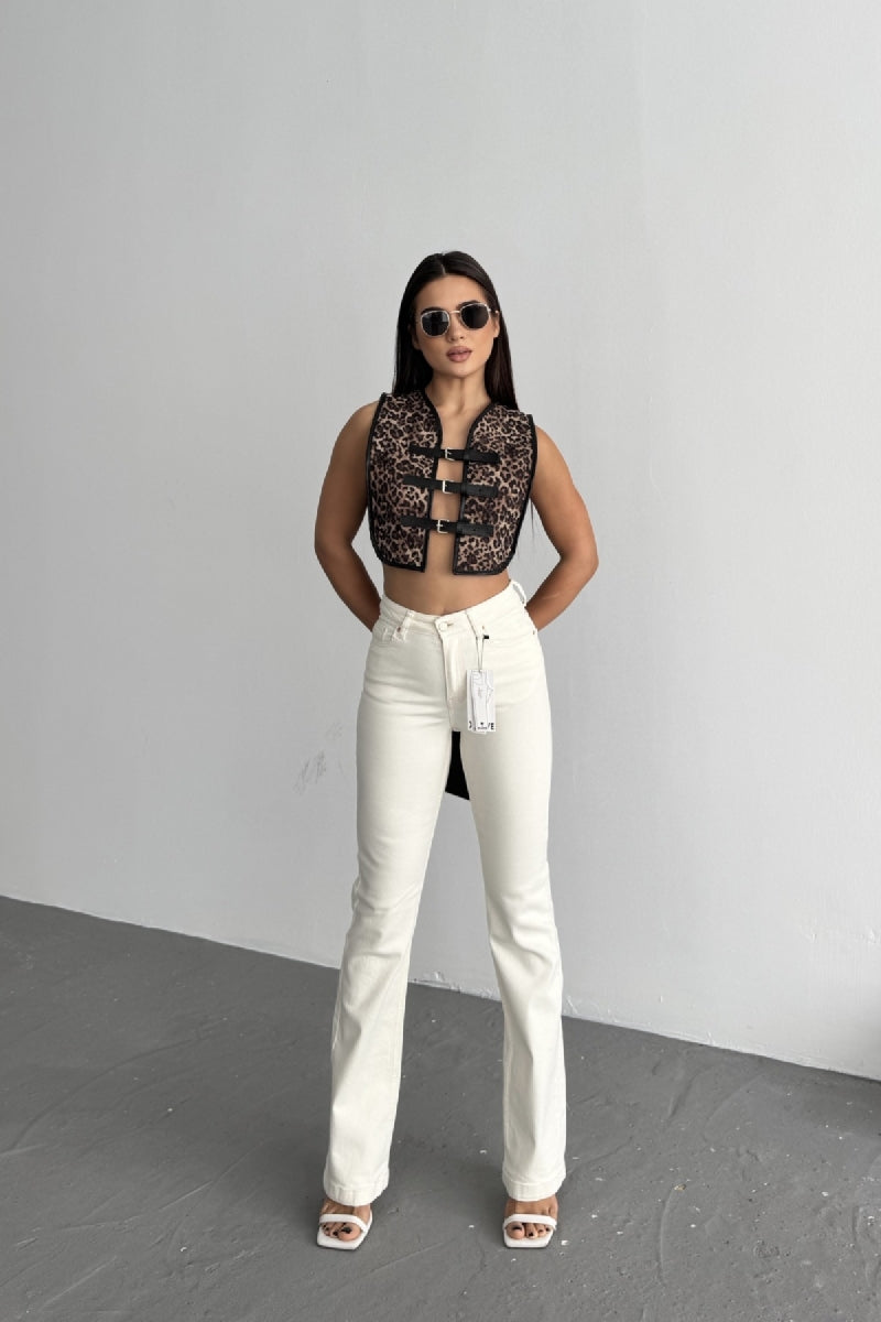 Dikişli Paça Bol Paça Relax Kot Pantolon