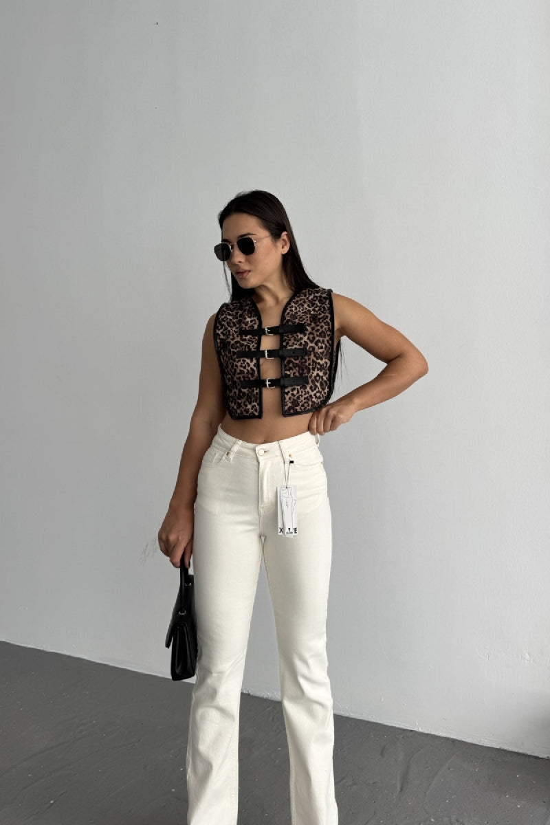 Dikişli Paça Bol Paça Relax Kot Pantolon