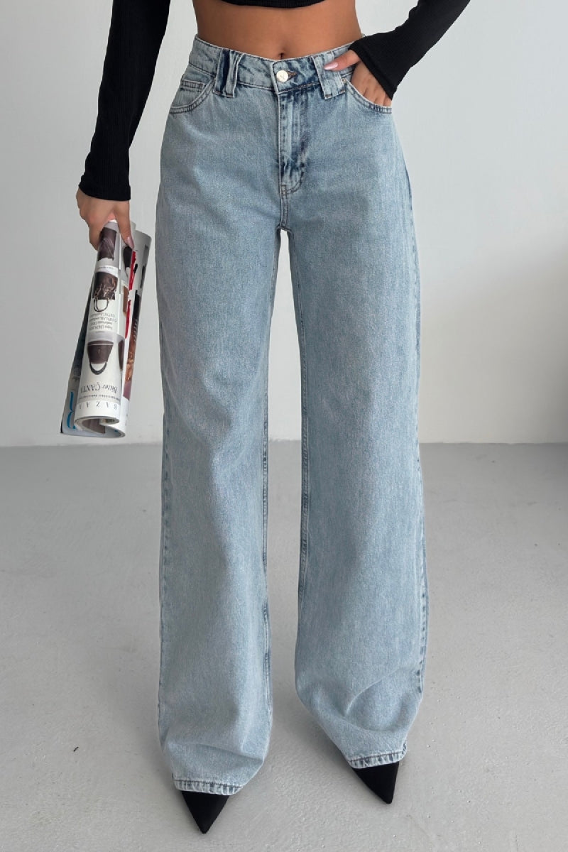Bol Paça Baggy Relax Kot Pantolon