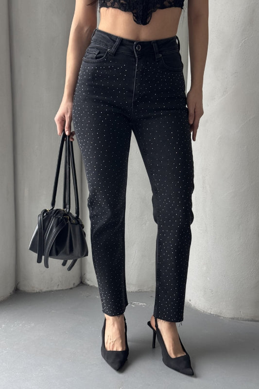Sprinkled Star Mom Fit Jeans
