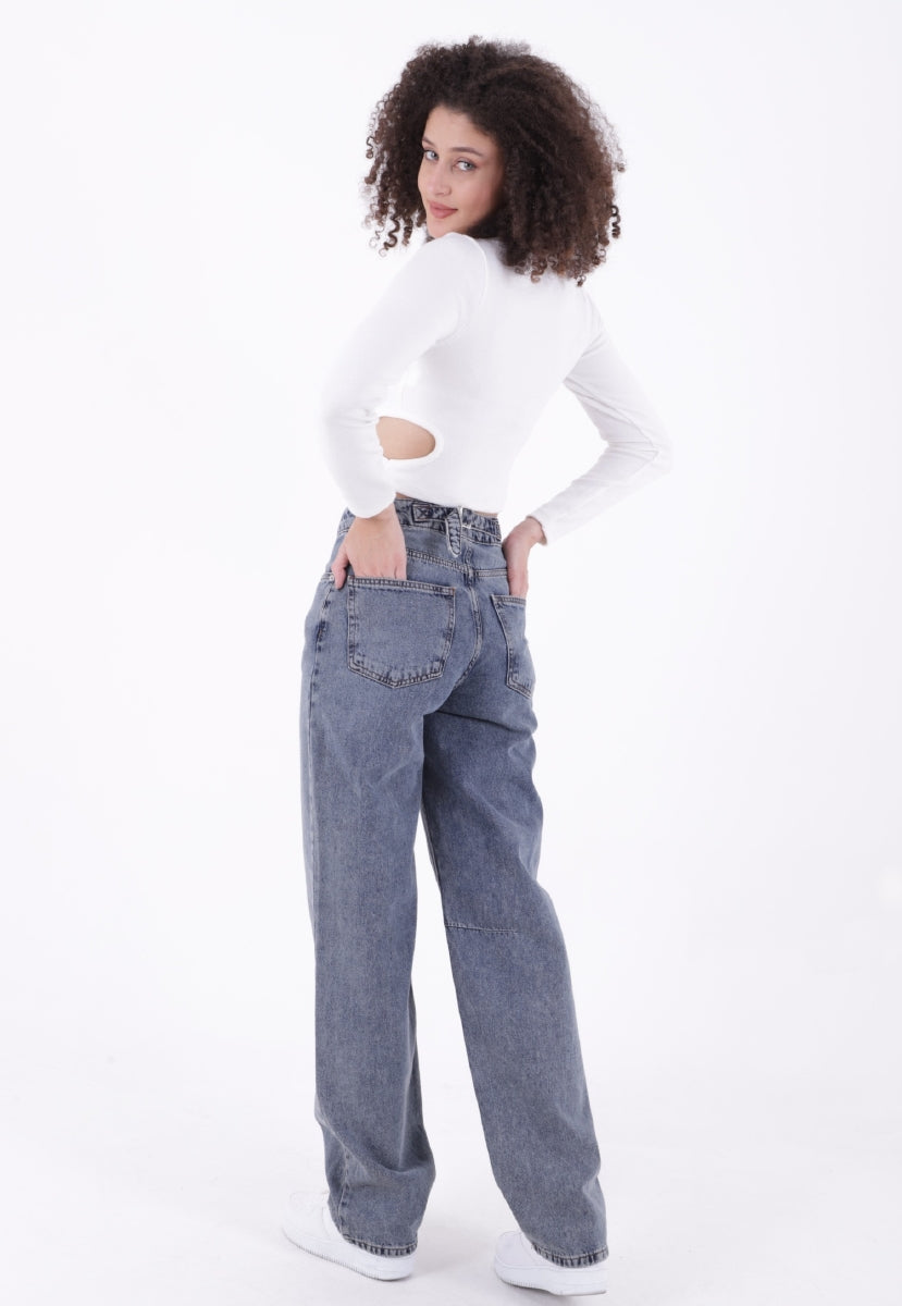 Dizi Pensli Baggy Kot Pantolon