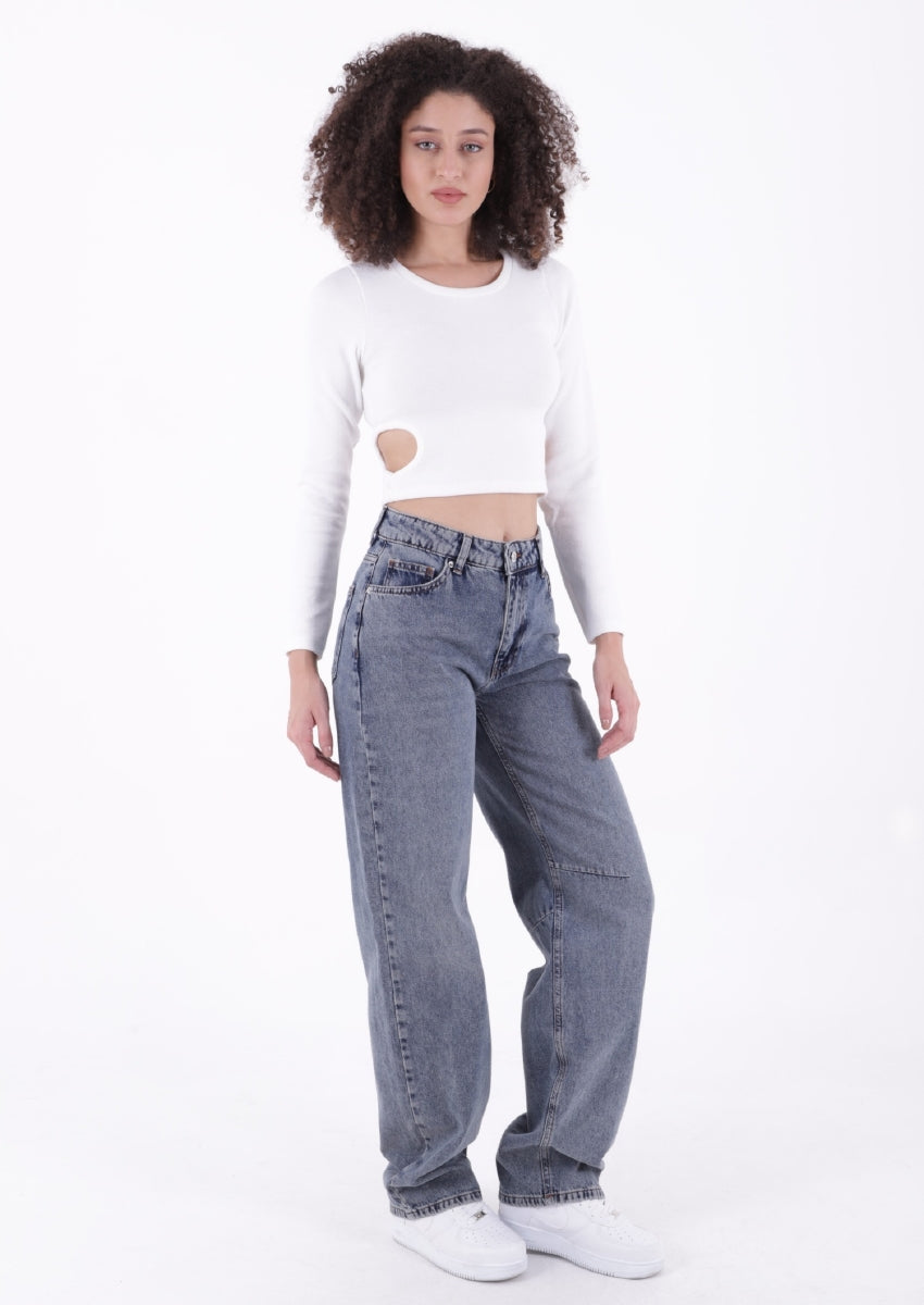 Dizi Pensli Baggy Kot Pantolon