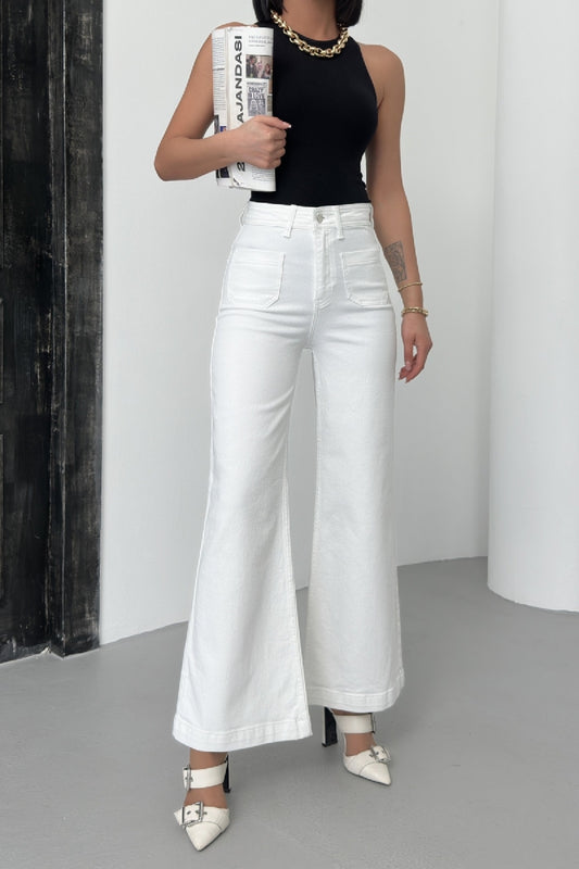 Ön Cep Detaylı Kot Pantolon