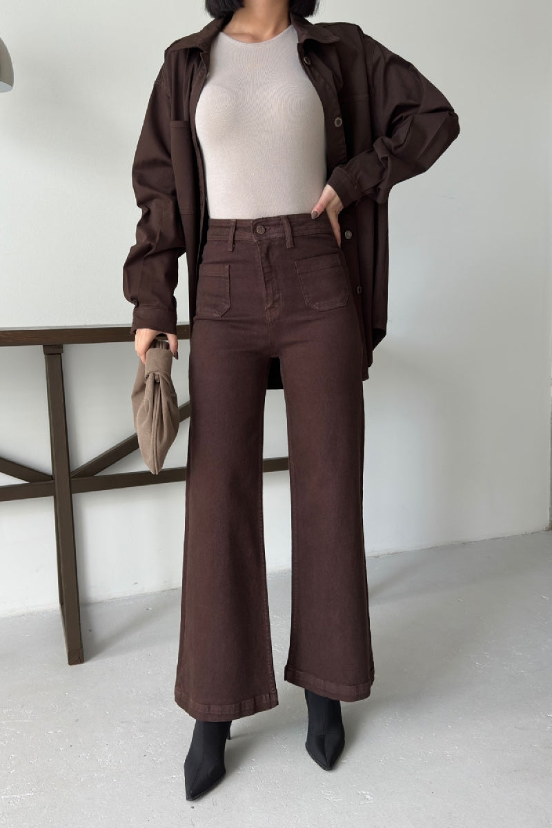 Ön Cep Detaylı Kot Pantolon