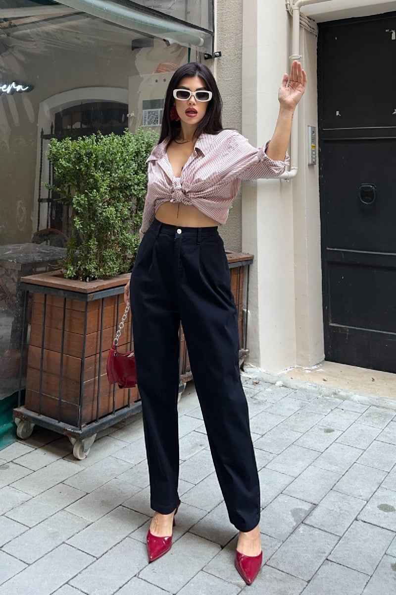 Beli Lastikli Havuç Pantolon