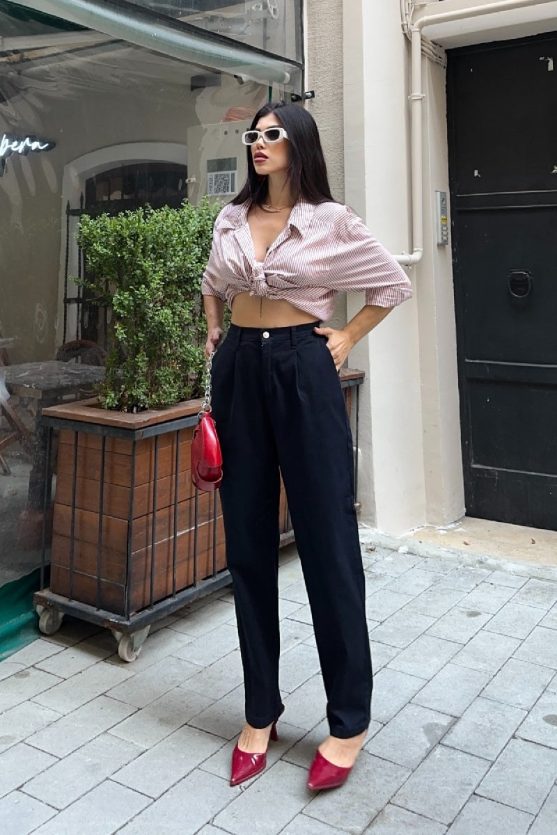 Beli Lastikli Havuç Pantolon