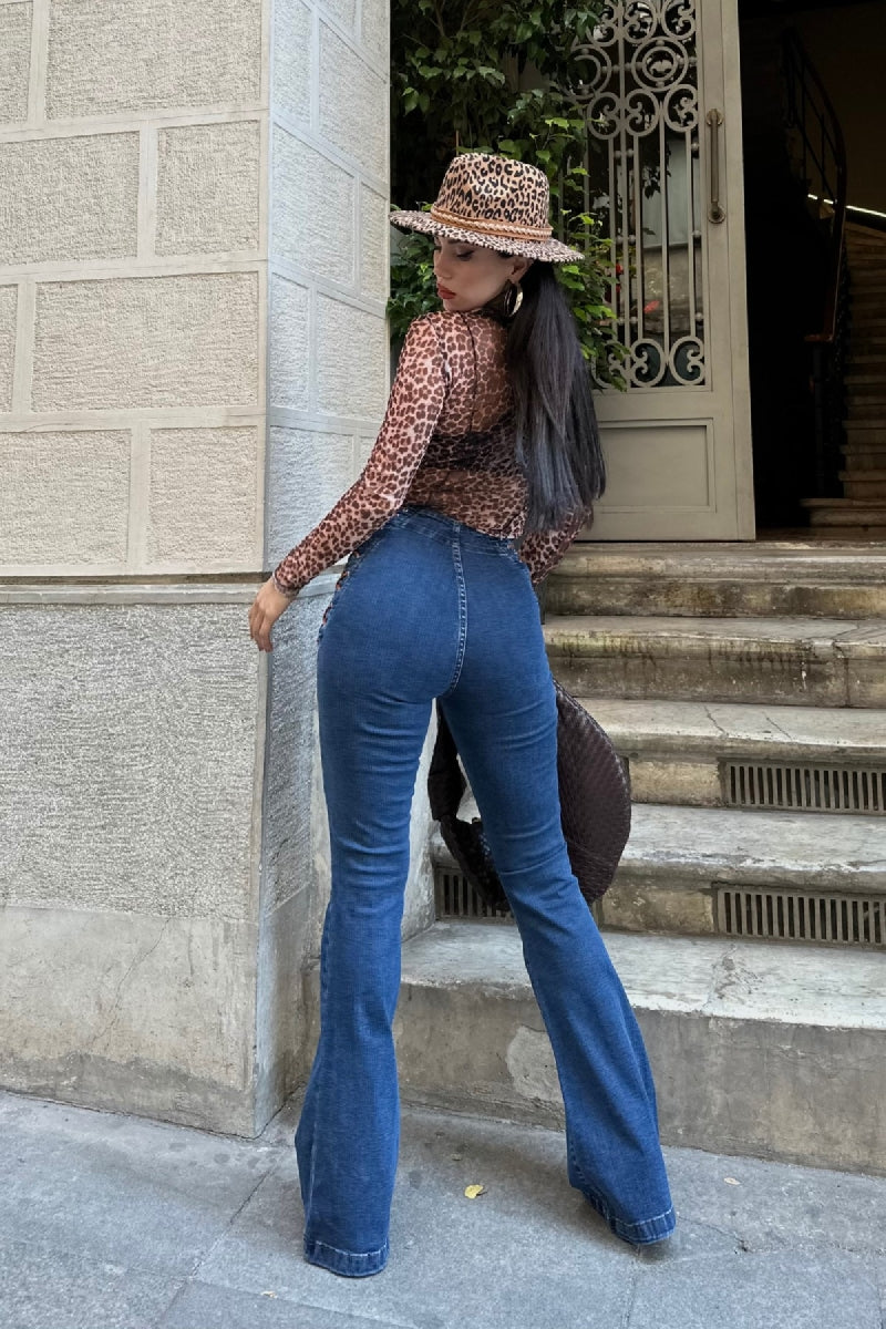 Kuşgözü Detaylı Bağcıklı Pantolon