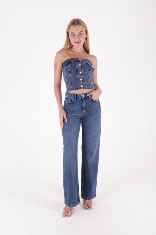 Wide Leg Relax Jeans