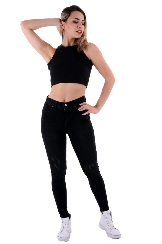 Az Yırtıklı Skinny Kot Pantolon