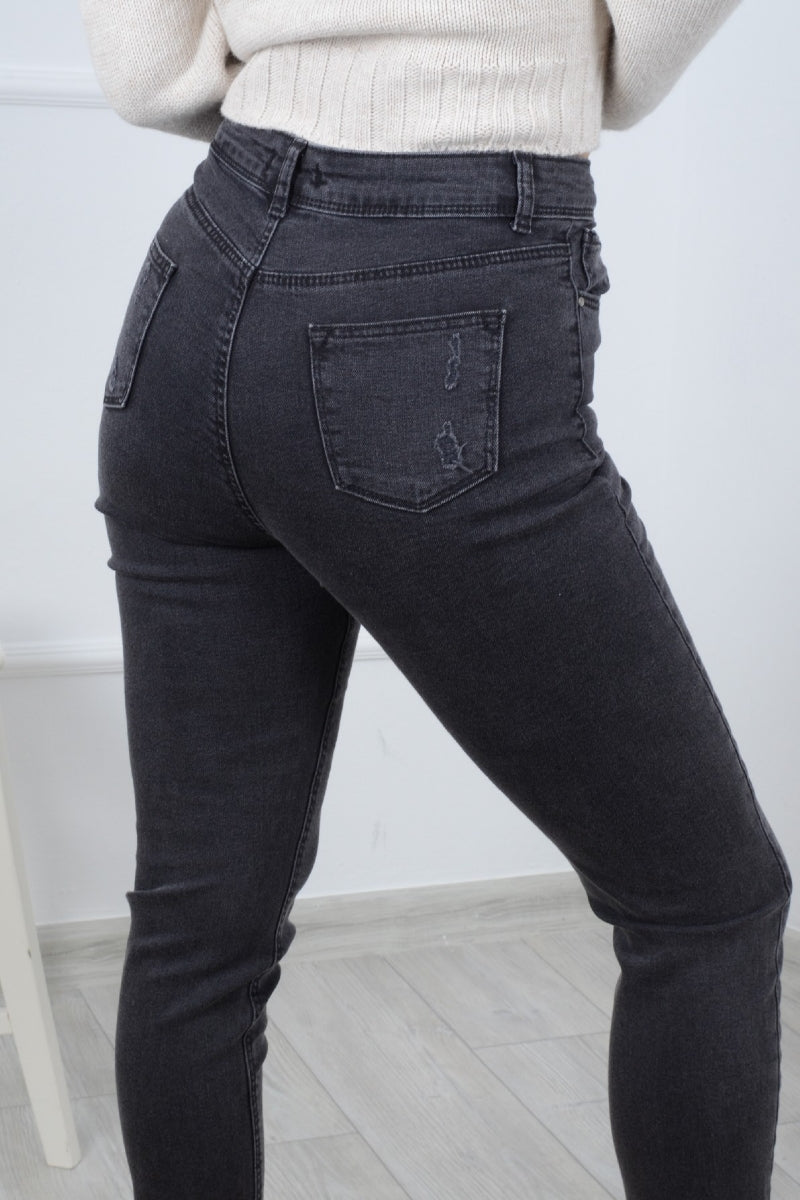 Paçası Mom Fit Kot Pantolon